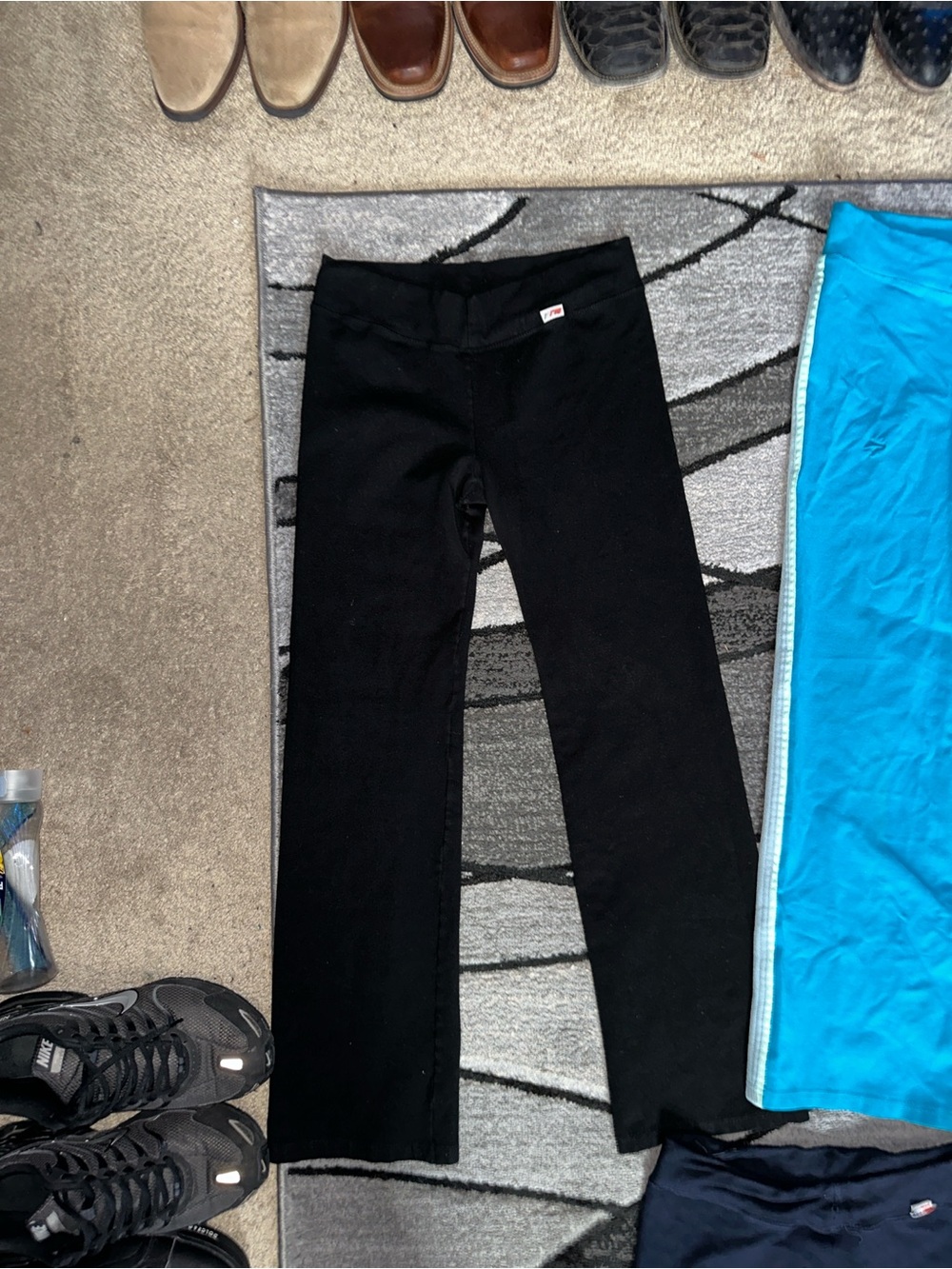 MPG Black Kids Stretch Leggings - Bootcut Style